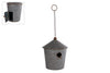 Birdhouse "Ids" XL gray zinc 19x19x22cm