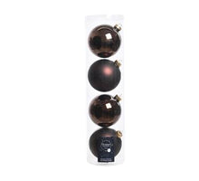 Tube a 4 glass mach.baubles shiny-matt dark chocolate dia10c
