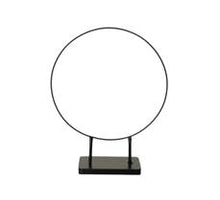 Ring op voet 30x8x38cm metaal zwart