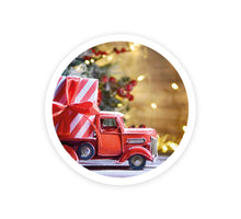 Rol a 100 stickers - Christmas - Blanco truck