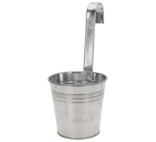 BLOEMPOT ZINK MET HAAK D13 H28CM NATUREL