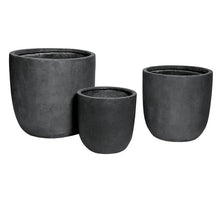 Clayfibre Egg Pot Anthra S3 D27/42H26/41cm