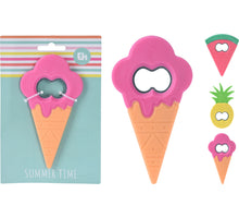 FLESOPENER RVS 11X1X17CM 3 ASSORTIE DESIGN