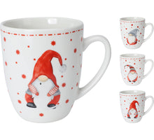 BEKER PORSELEIN 340ML 10X9X10CM 3 ASSORTIE KERST DESIGNS