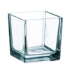 Battery glass 'Abbey' 6x6x6cm clear