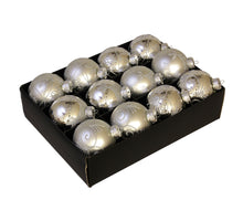 pc. deco glassball silver 75 mm