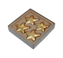 w/b. 4 glass stars combi gold 80 mm