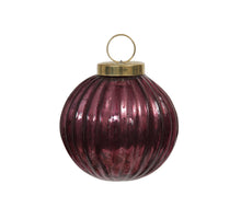 Glassball shiny burgandy 75mm