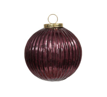 Glassball shiny burgandy 100mm