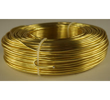 Aluminiumdraad goud 2mm 60mtr 500gr