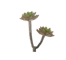 Succulent branch Green/Burgundy 20cm artificial