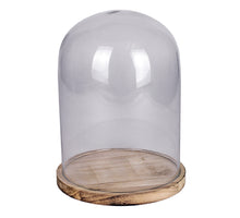 STOLP OP PLATEAU HOUT D12/14 H21/22CM