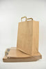 Brown kraft paper carrier bag 32+17x44cm pack of 50