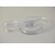 Satijnlint 15 mm x 25 mtr wit