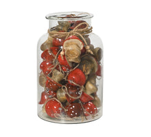 Hanger mangohout enamel 2 kleuren assortie fsc mix 70% rood/wit D.5cm x H.5cm