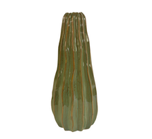 Vase ''Kelly'' ceramic D15 H35.5cm Green