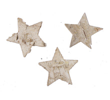 w/b. 100 stars birch bark natural 4.5 cm