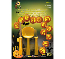 Pumpkin carving set 3-piece/12 examples