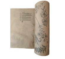 Rol papier 45gr natronkraft 60cm Botanic Flower 12kg FSC®