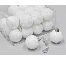 cb. 24 ballen snow finish white 40mm