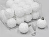 cb. 24 ballen snow finish white 40mm