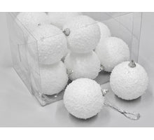 cb. 12 ballen snow finish white 80mm