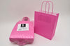 Fuchsia kraft paper bag 18+8x22cm 50 pieces twisted handle