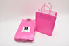 Draagtas Fuchsia kraft 23+12x30cm a 50 stuks gedraaid handv.