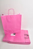 Draagtas Fuchsia kraft 35+14x40cm a 50 pieces twisted handle.