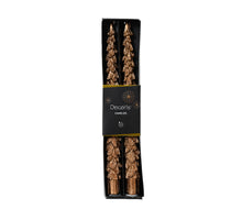 Set/2 Dinnerkaars wax ''boom'' gember D2,2 H25cm