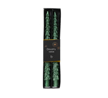 Set/2 Dinnerkaars wax ''boom'' dennengroen D2,2 H25cm