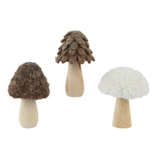 Paddenstoel polyester 3ass L.11cm x W.4.3cm x H.12.5cm