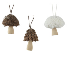 Paddenstoel polyester 3ass L.7cm x W.7cm x H.8.5cm