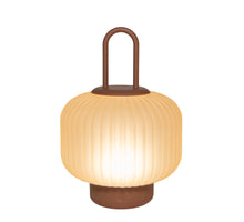 IP44 PORTALBE GLASLANTAARN 18X25CM TERRA