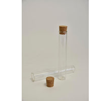 48 test tubes/corks 15 cm ø2.5 cm
