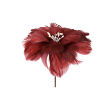 Feather flower on stem pink 60cm