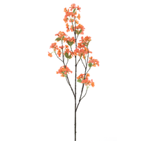 Apple blossom spray Tagaki orange red 116cm