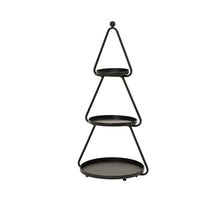 Etagere ijzer tree powder coating 3 layer plate zwart L.46cm