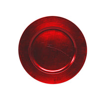 pc. 1 plastic plate red Ø33 cm