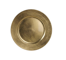 pc. 1 plastic plate gold Ø33 cm