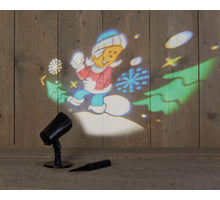 LED OUTDOOR PROJECTOR COLOR CHRISTMAS VILLAGE BASE AND PLUG / 8/16H TIMER IP44 / 5M POWER CORD