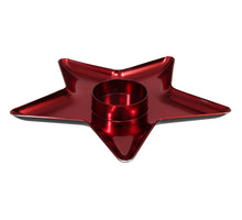 pc. 1 plastic star plate red 31x31x3 cm