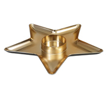 pc. 1 plastic star plate gold 31x31x3 cm