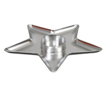pc. 1 plastic star plate silver 31x31x3 cm