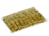 pm. 60 gift boxes foil on pick light gold 25x25mm