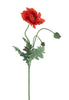 Poppy spray Casper red 93cm