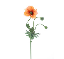 Poppy spray Casper orange 93cm