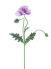 Poppy spray Casper lavender 93cm