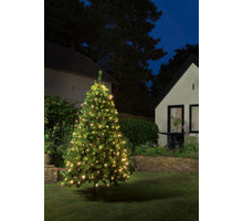 NET LIGHTS 320L/ VOOR 210-250CM BOOM LED WARM WIT - 10M AANLOOPSNOER GROEN - BI-BUI TRAFO TIMER 8/16U