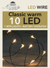 BO LED INDOOR BLACK WIRE 10L/1M LED WARM WHITE INCL. 2X CR